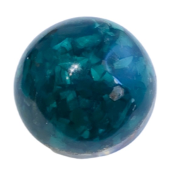 Clear Quartz & Malachite Orgonite Sphere - Picture 3 of 5